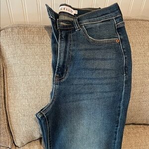 Cello High Rise Dark Blue Jeans stretchy